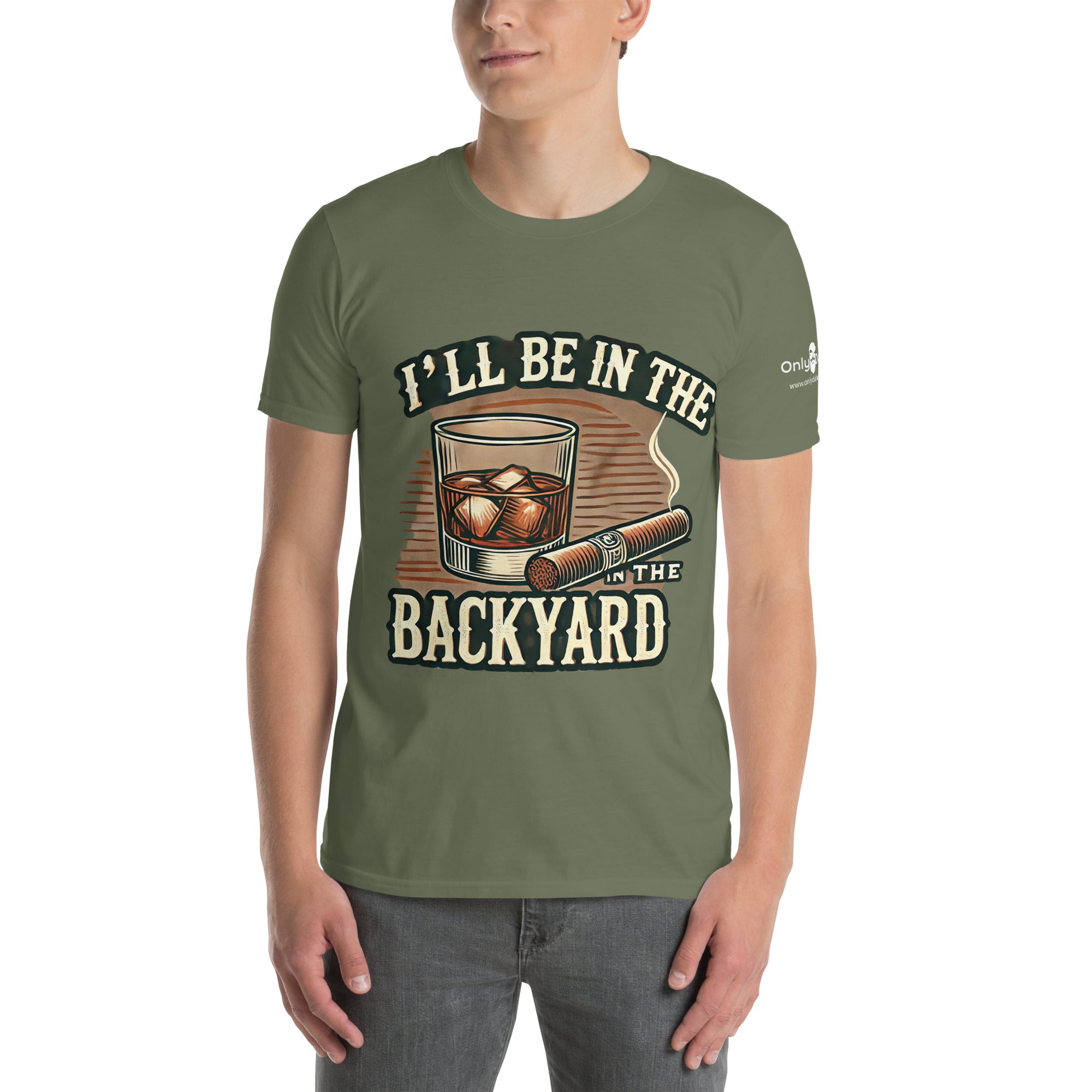 Only Dads - I’ll Be in the Backyard - T-Shirt – funny dad shirt and mens graphic tee from Only Dads USA