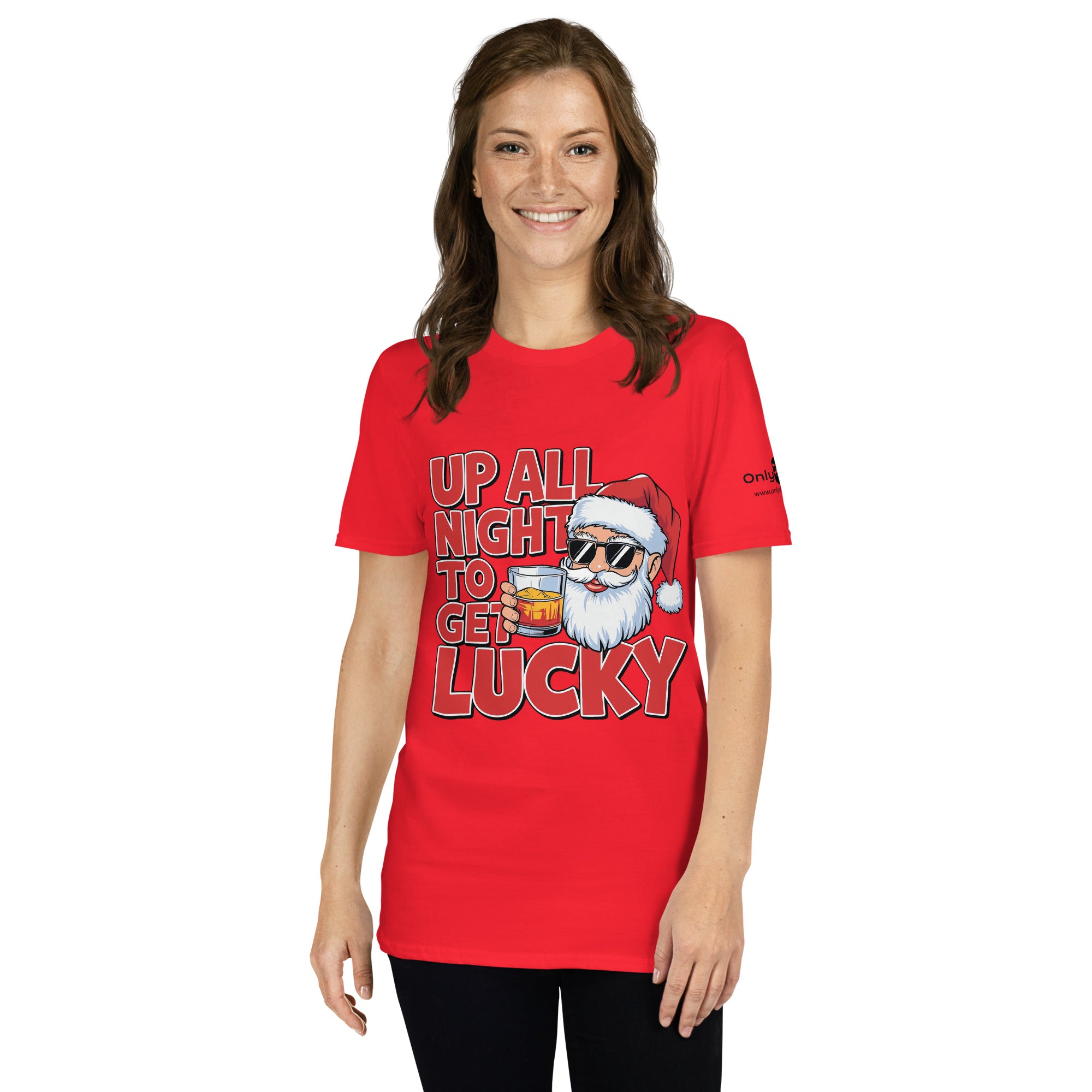 Only Dads – “Up All Night to Get Lucky” Holiday T-Shirt - Only Dads USA - 4421583_499