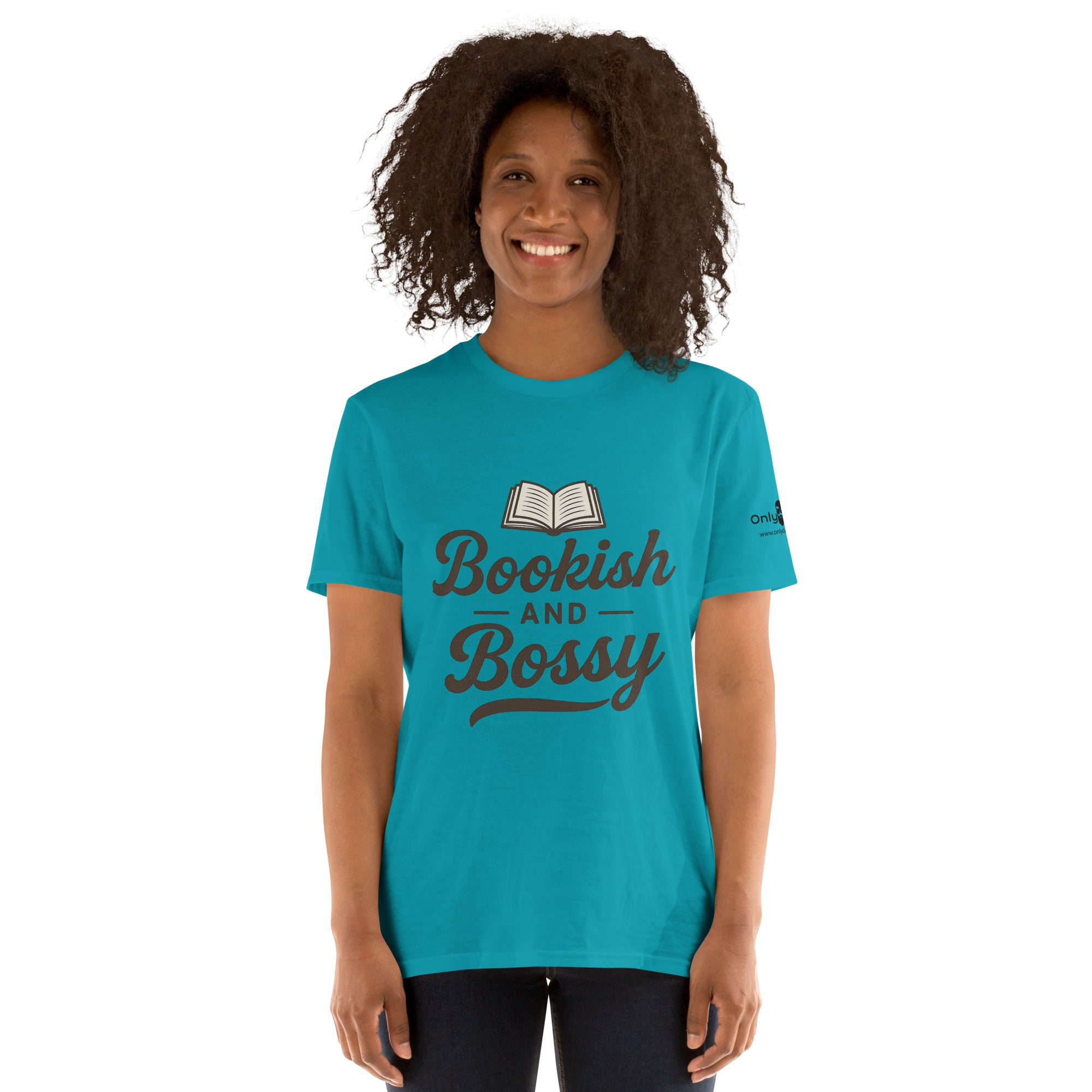 Bookish & Bossy – Only Dads T-Shirt – funny dad shirt and mens graphic tee from Only Dads USA