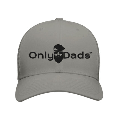 Only Dads Retro Trucker Hat - Black Logo | Flexfit 6606 - Only Dads USA - c1c91796 - f9a6 - 42a0 - 81e0 - e2143161835d