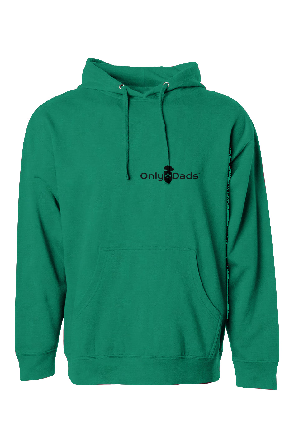 only dads hoodie f bomb - front - kelly green