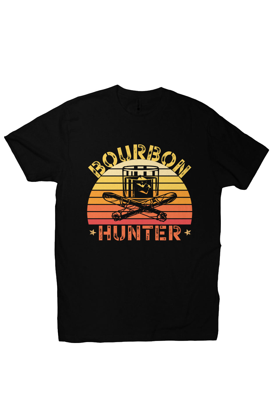 Bourbon Hunter - Only Dads T-shirt - black