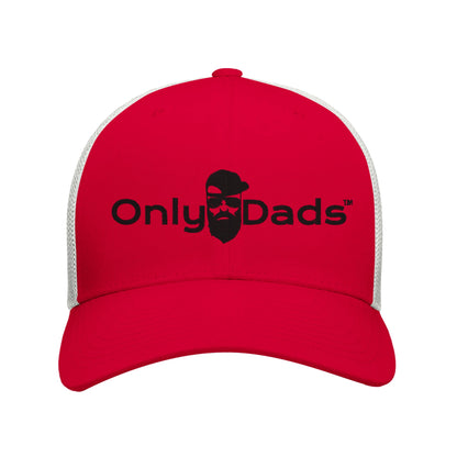 Only Dads Retro Trucker Hat - Black Logo | Flexfit 6606 - Only Dads USA - 7c45a558 - 80c7 - 40bd - ae82 - e8e715a98f0b