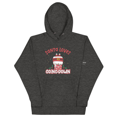 Only Dads – Santa Loves Going Down Hoodie – funny dad sweatshirt from Only Dads USA