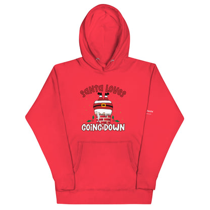 Only Dads – Santa Loves Going Down Hoodie – funny dad sweatshirt from Only Dads USA