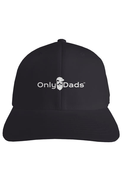 fitted hat - only dads white logo - hats - Only Dads USA - APQ-4974083S70A1