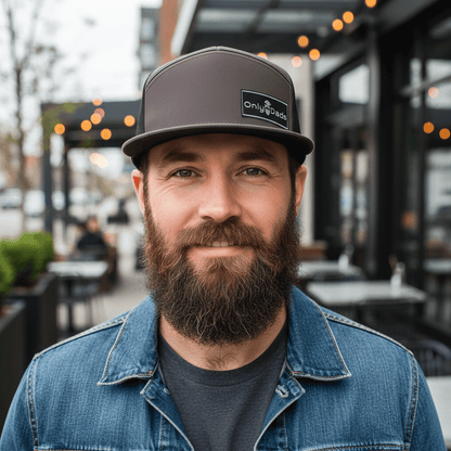 only dads hat- 7 panel trucker with rectangular patch – trucker hat for men from Only Dads USA