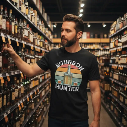 Funny Dad Shirt – The Bourbon Hunter - Only Dads T-shirt – Men’s Graphic Tee - Only Dads USA - 2383042_474