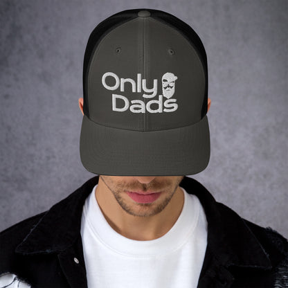 Only Dads – Embroidered Trucker Hat – trucker hat for men from Only Dads USA