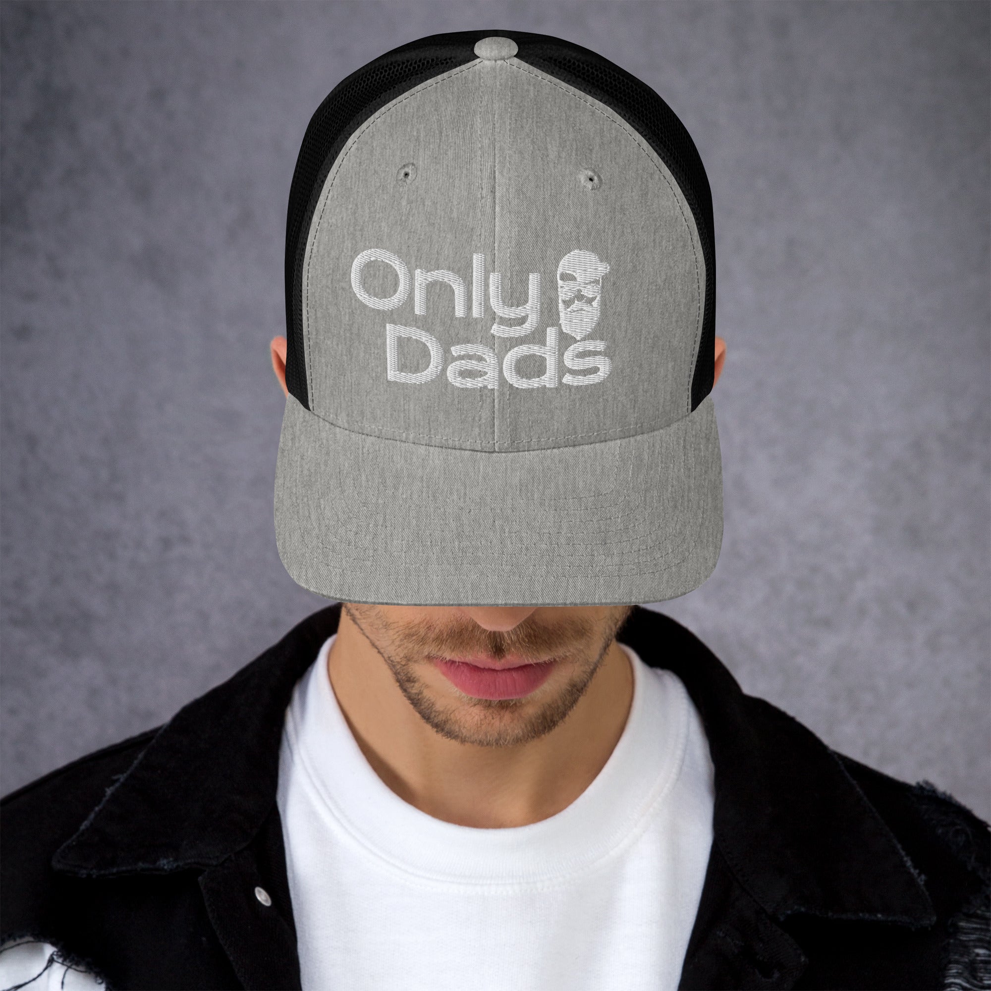 Only Dads – Embroidered Trucker Hat – trucker hat for men from Only Dads USA
