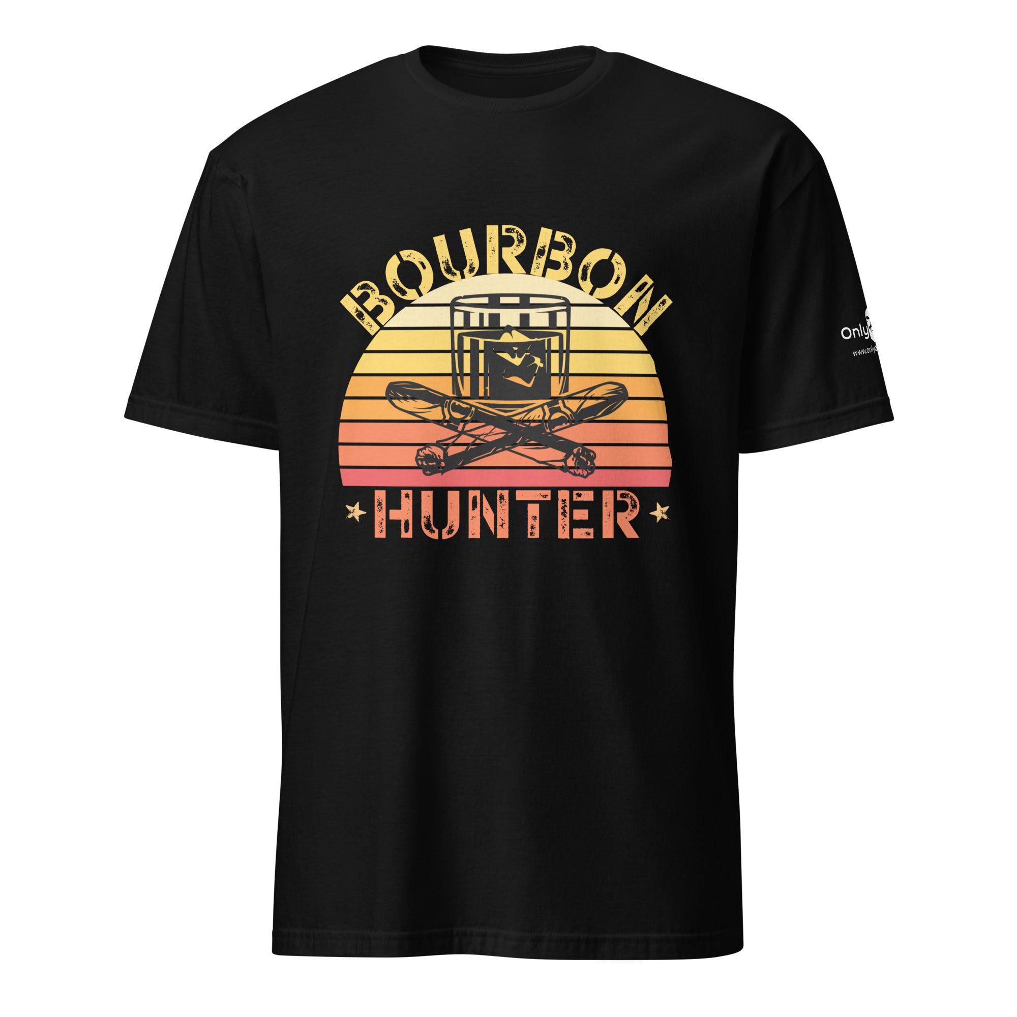 Bourbon Hunter 2- Only Dads -T-shirt – funny dad shirt and mens graphic tee from Only Dads USA