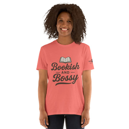 Bookish & Bossy – Only Dads T-Shirt – funny dad shirt and mens graphic tee from Only Dads USA