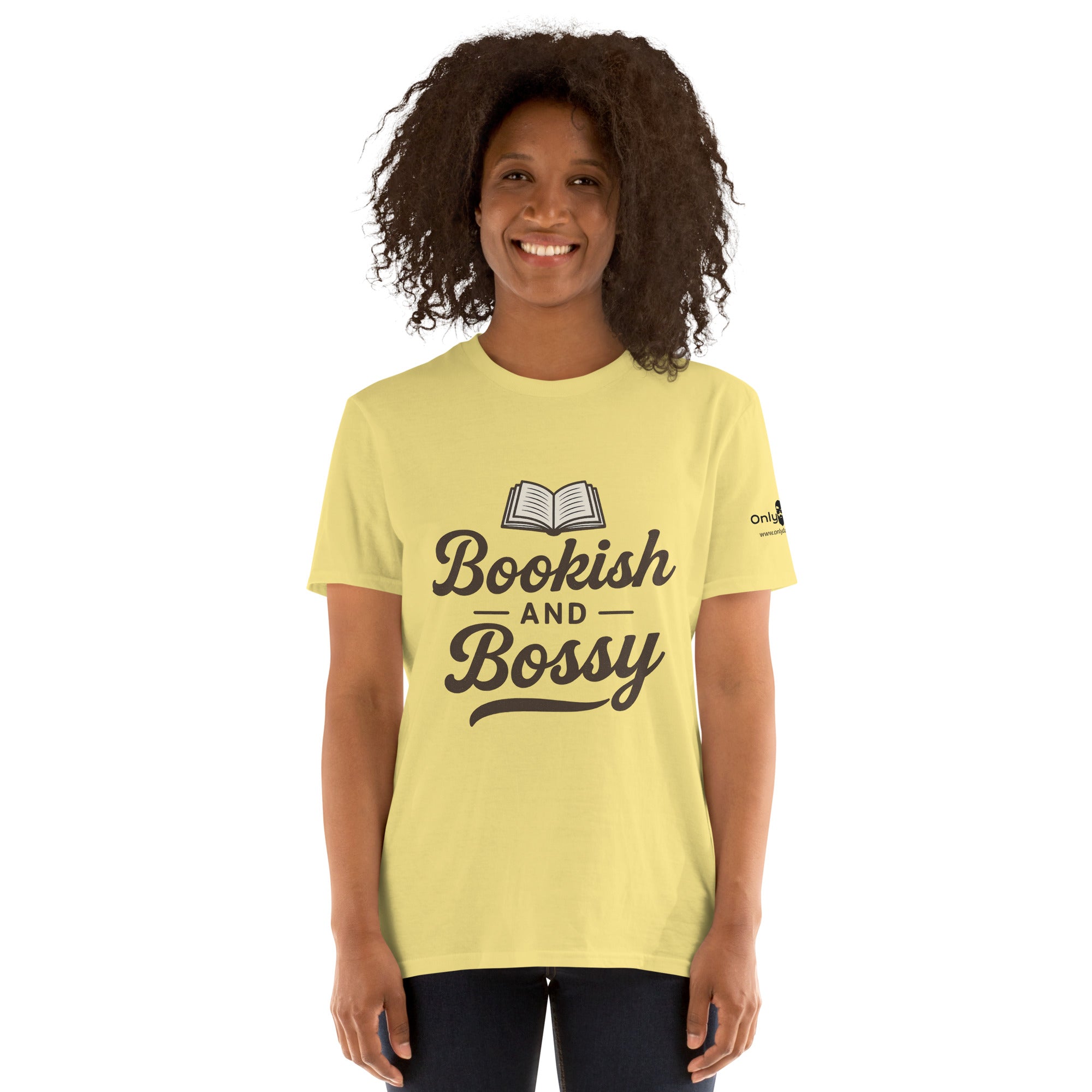 Bookish & Bossy – Only Dads T-Shirt – funny dad shirt and mens graphic tee from Only Dads USA