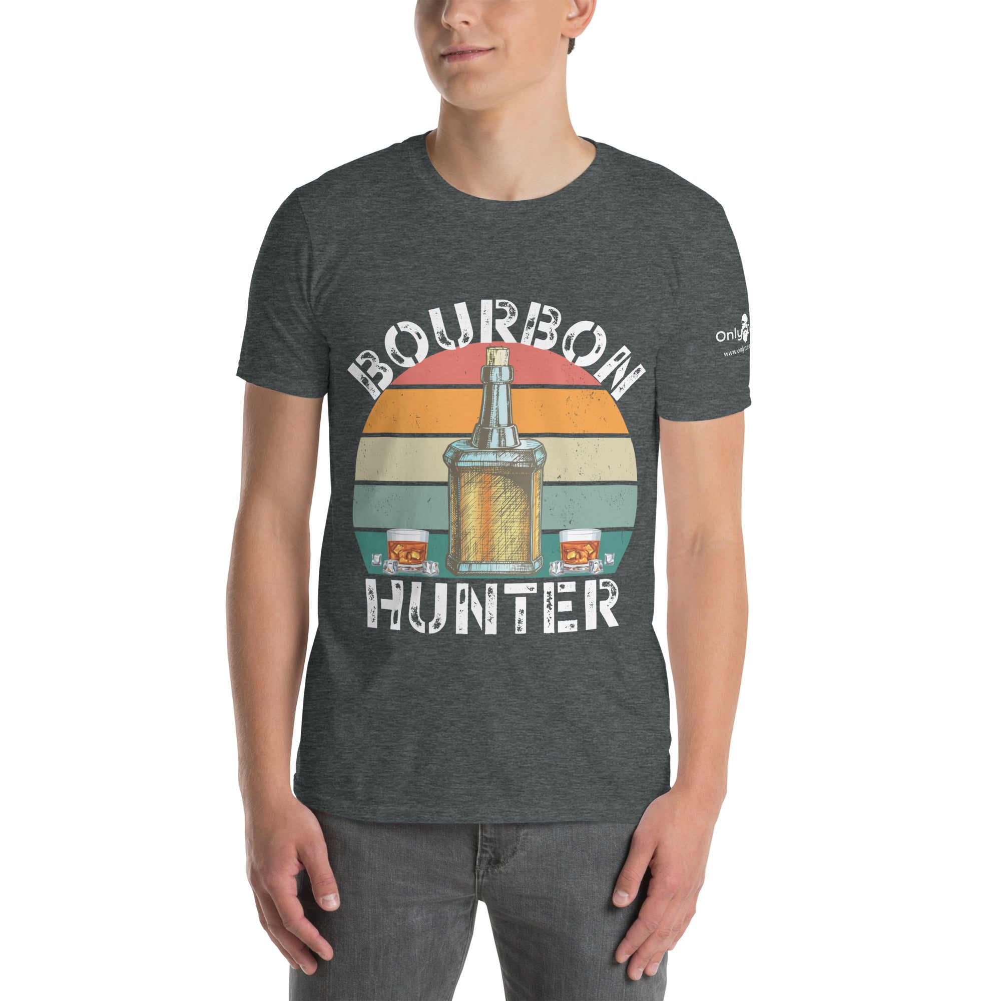 The Bourbon Hunter  - Only Dads T-shirt – funny dad shirt and mens graphic tee from Only Dads USA
