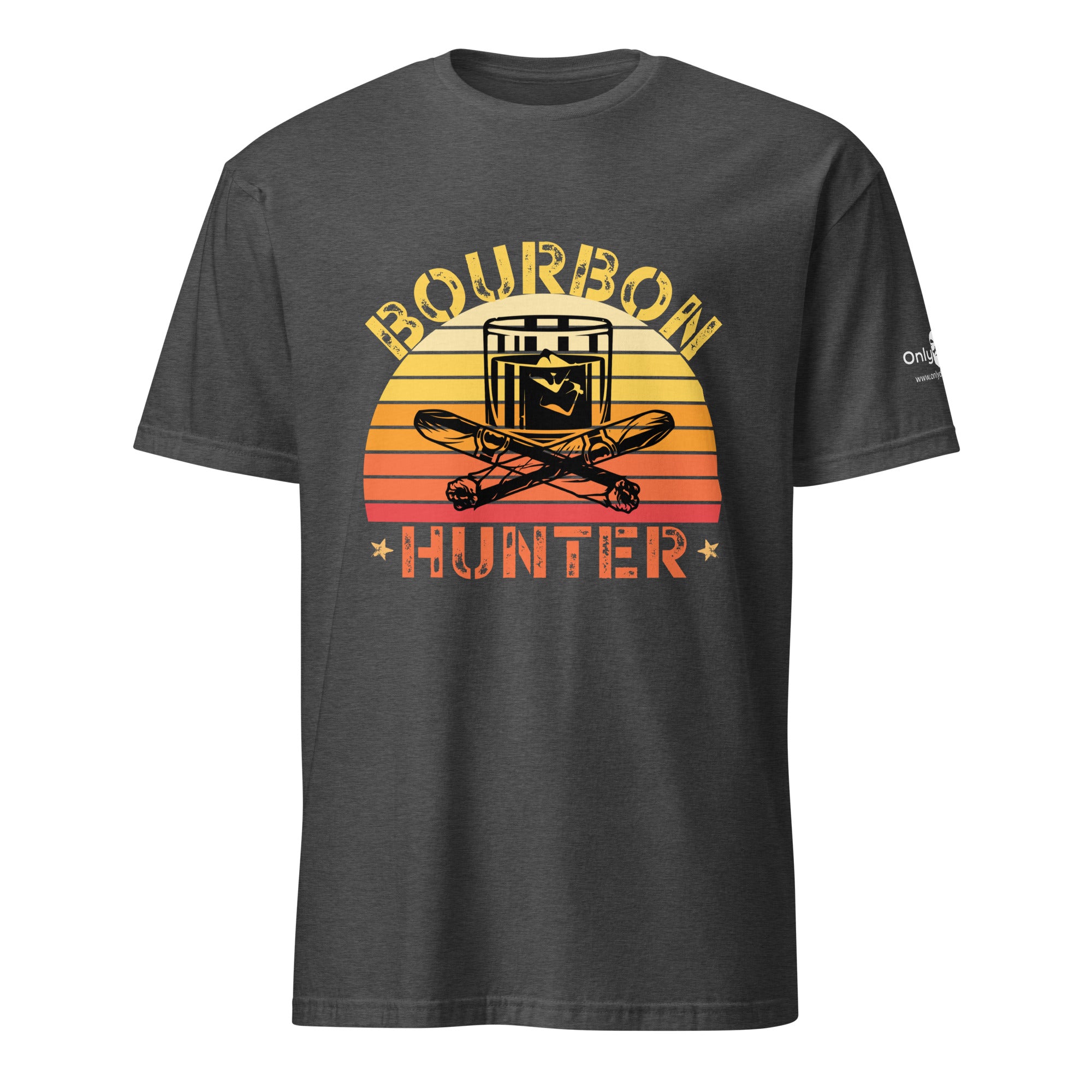 Bourbon Hunter 2- Only Dads -T-shirt – funny dad shirt and mens graphic tee from Only Dads USA
