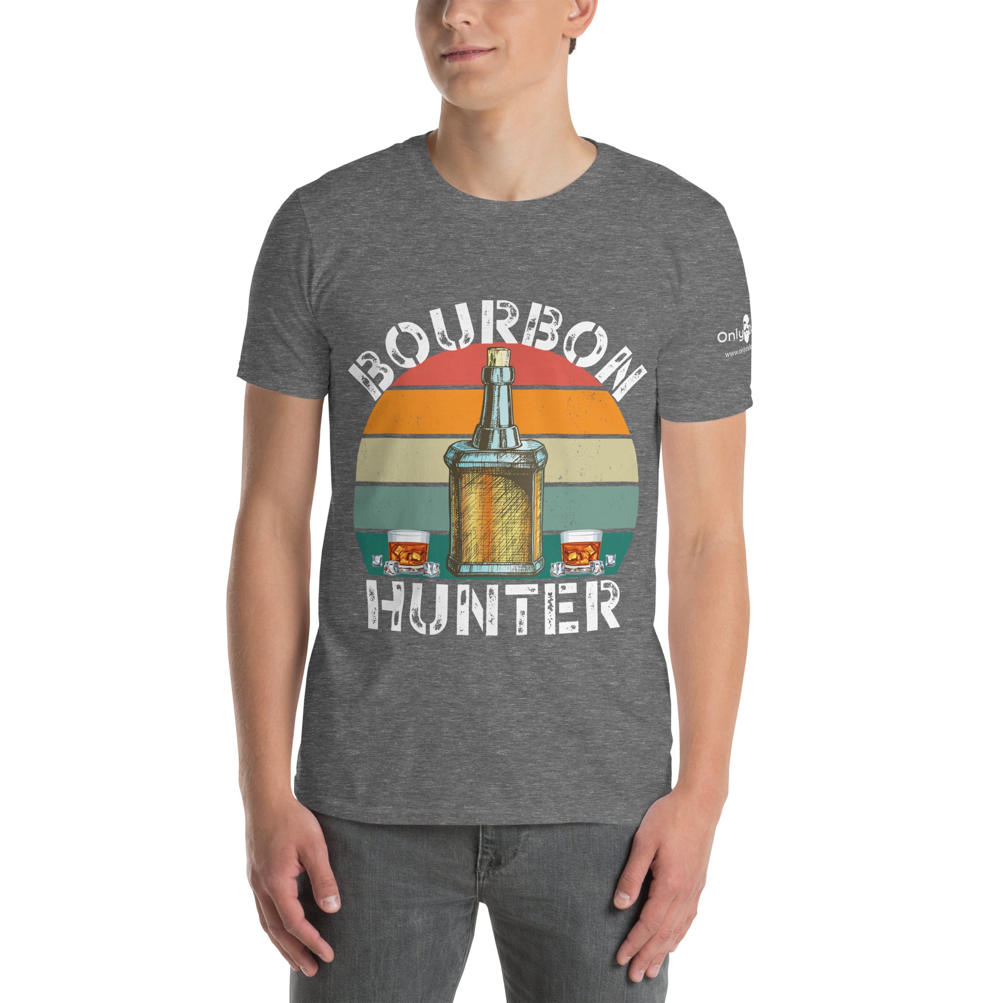 The Bourbon Hunter  - Only Dads T-shirt – funny dad shirt and mens graphic tee from Only Dads USA