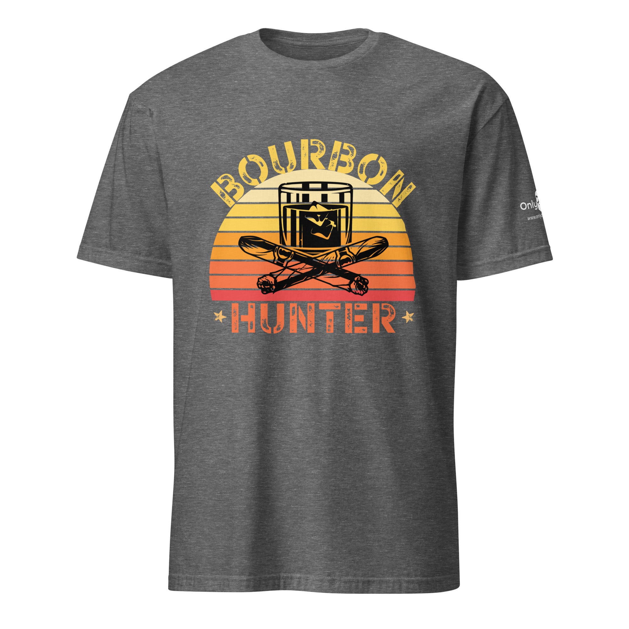 Bourbon Hunter 2- Only Dads -T-shirt – funny dad shirt and mens graphic tee from Only Dads USA