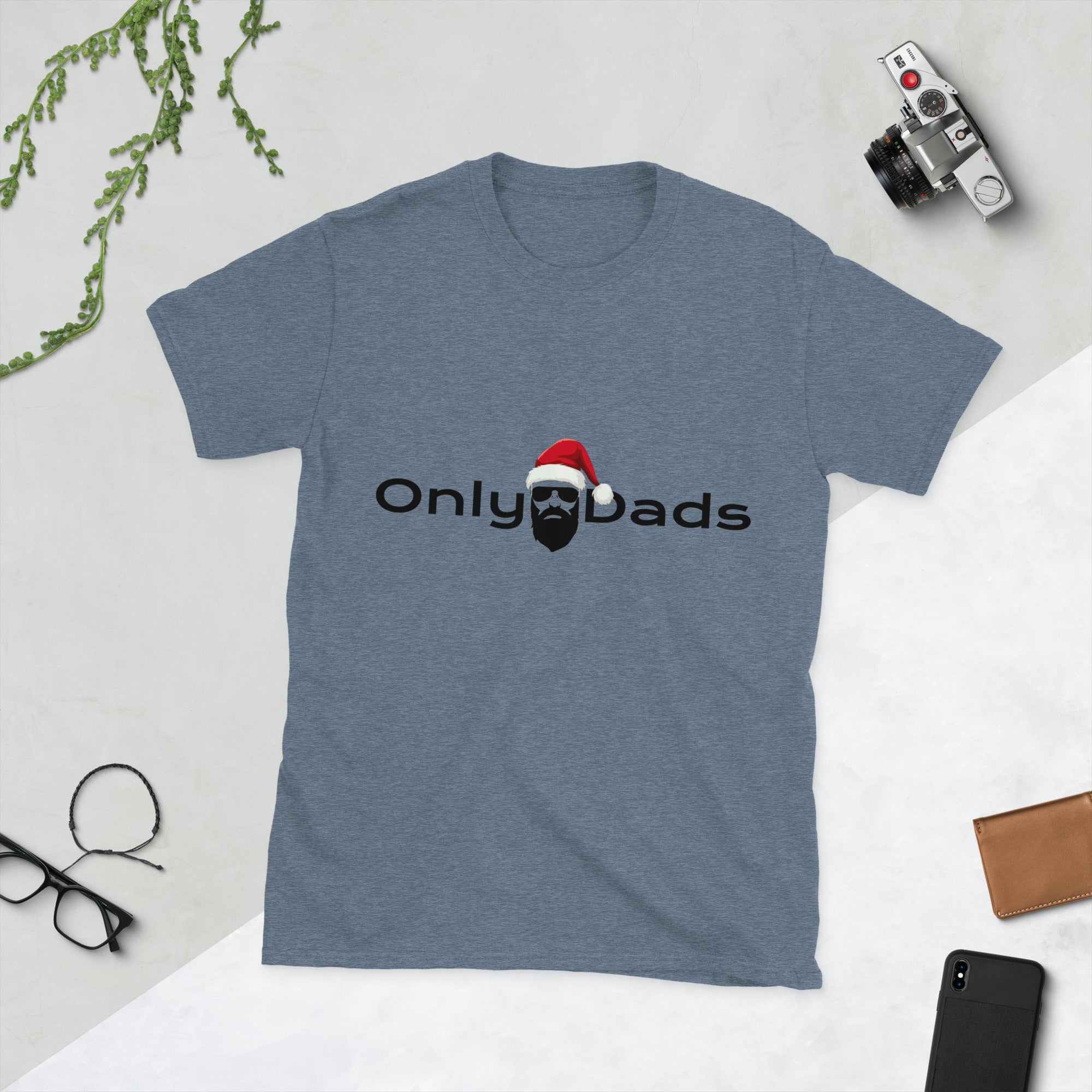 Only Dads Santa Logo- T-shirt – funny dad shirt and mens graphic tee from Only Dads USA