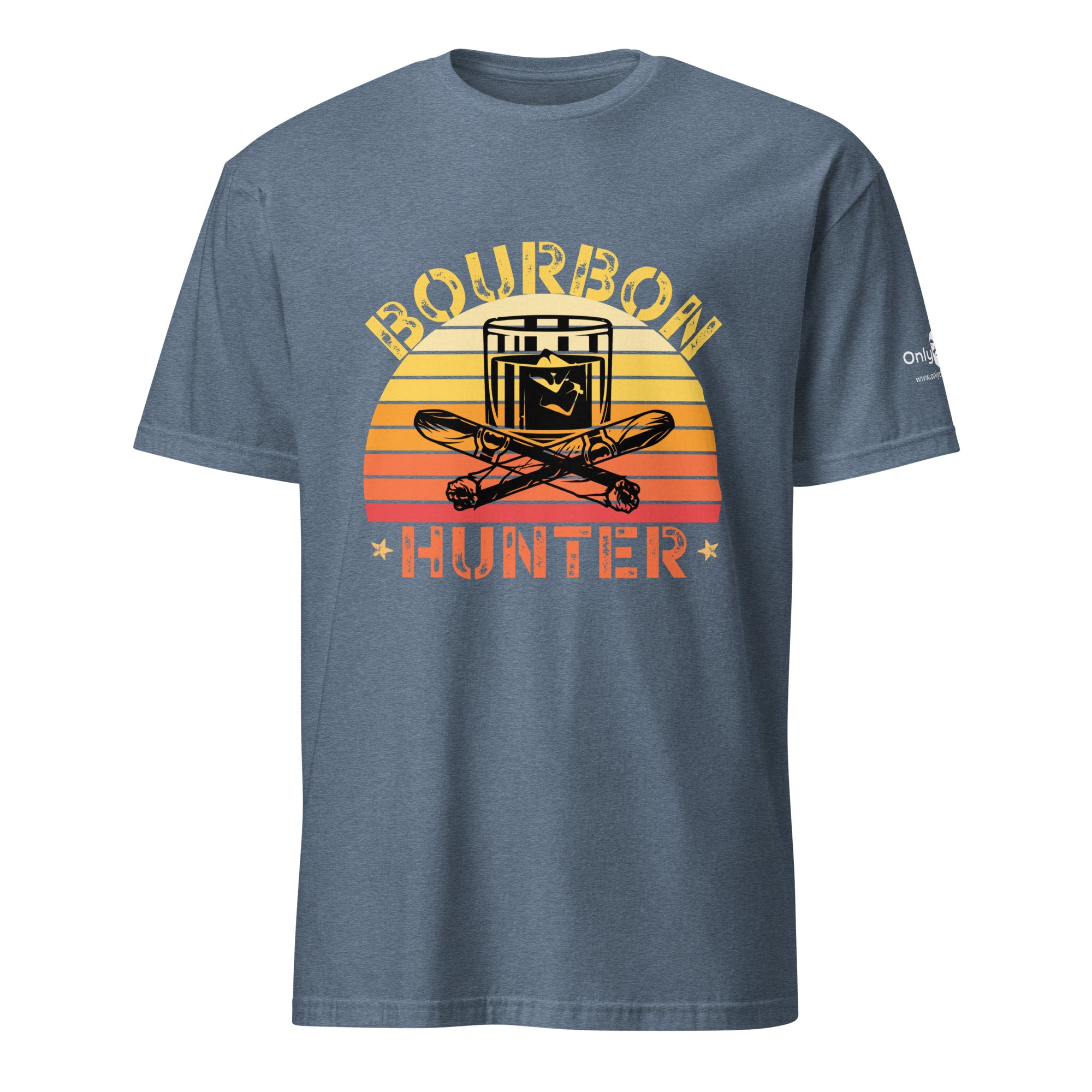 Bourbon Hunter 2- Only Dads -T-shirt – funny dad shirt and mens graphic tee from Only Dads USA