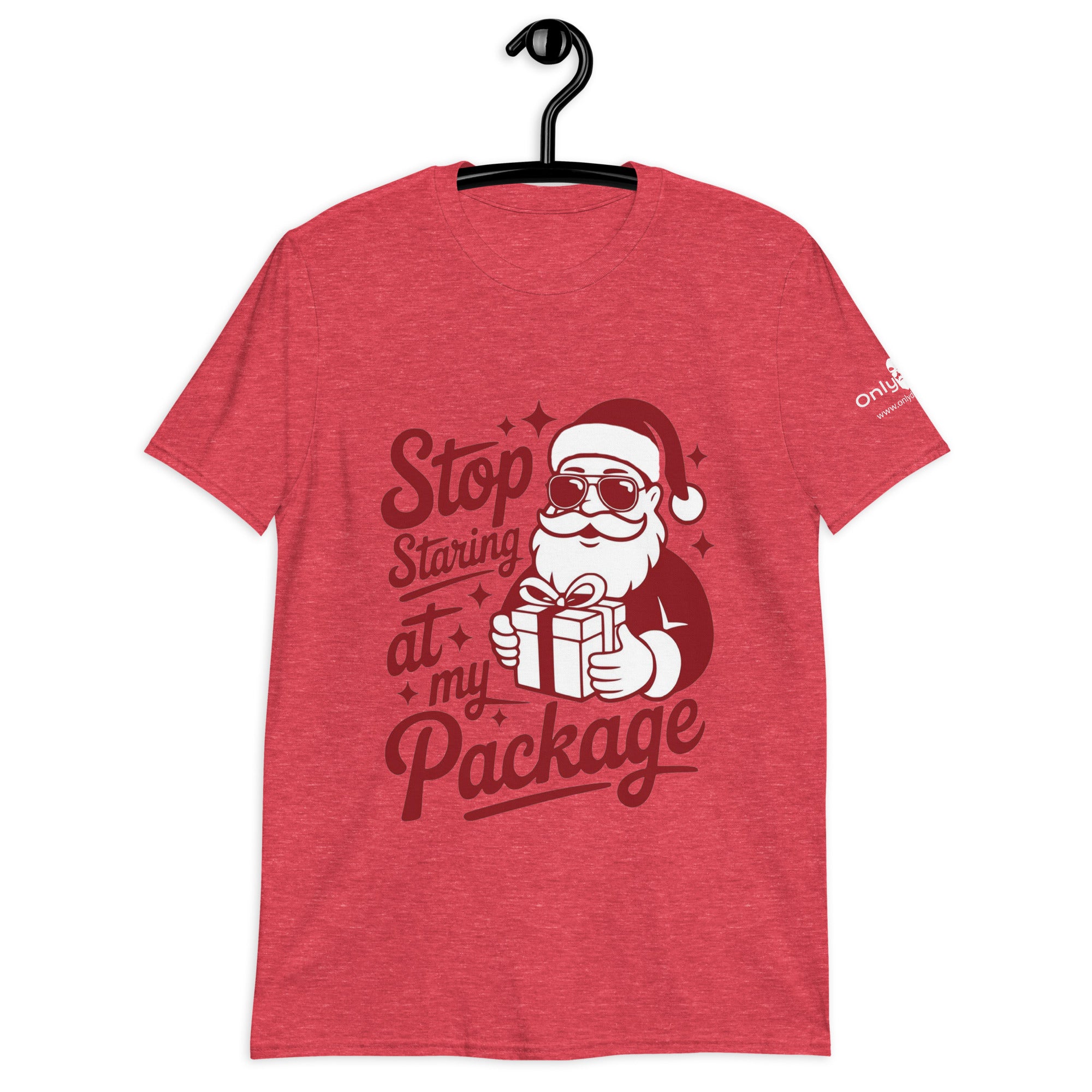 Only Dads – “Stop Staring at My Package” T-Shirt – funny dad shirt and mens graphic tee from Only Dads USA