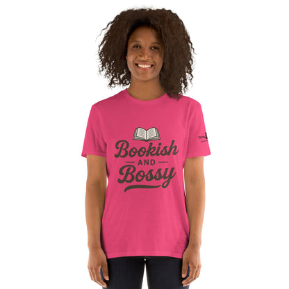 Bookish & Bossy – Only Dads T-Shirt – funny dad shirt and mens graphic tee from Only Dads USA
