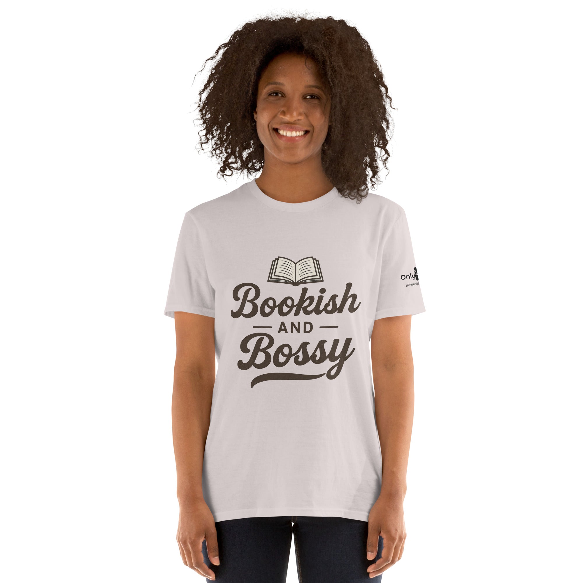 Bookish & Bossy – Only Dads T-Shirt – funny dad shirt and mens graphic tee from Only Dads USA