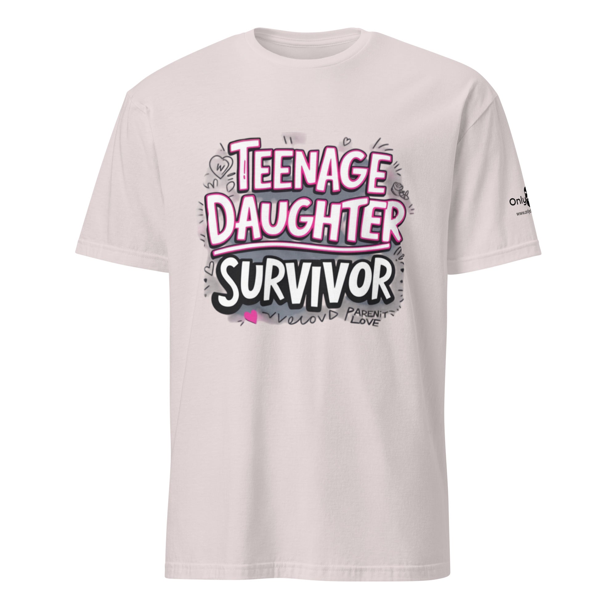 Teenage Daughter Survivor  - Only Dads T-shirt – funny dad shirt and mens graphic tee from Only Dads USA