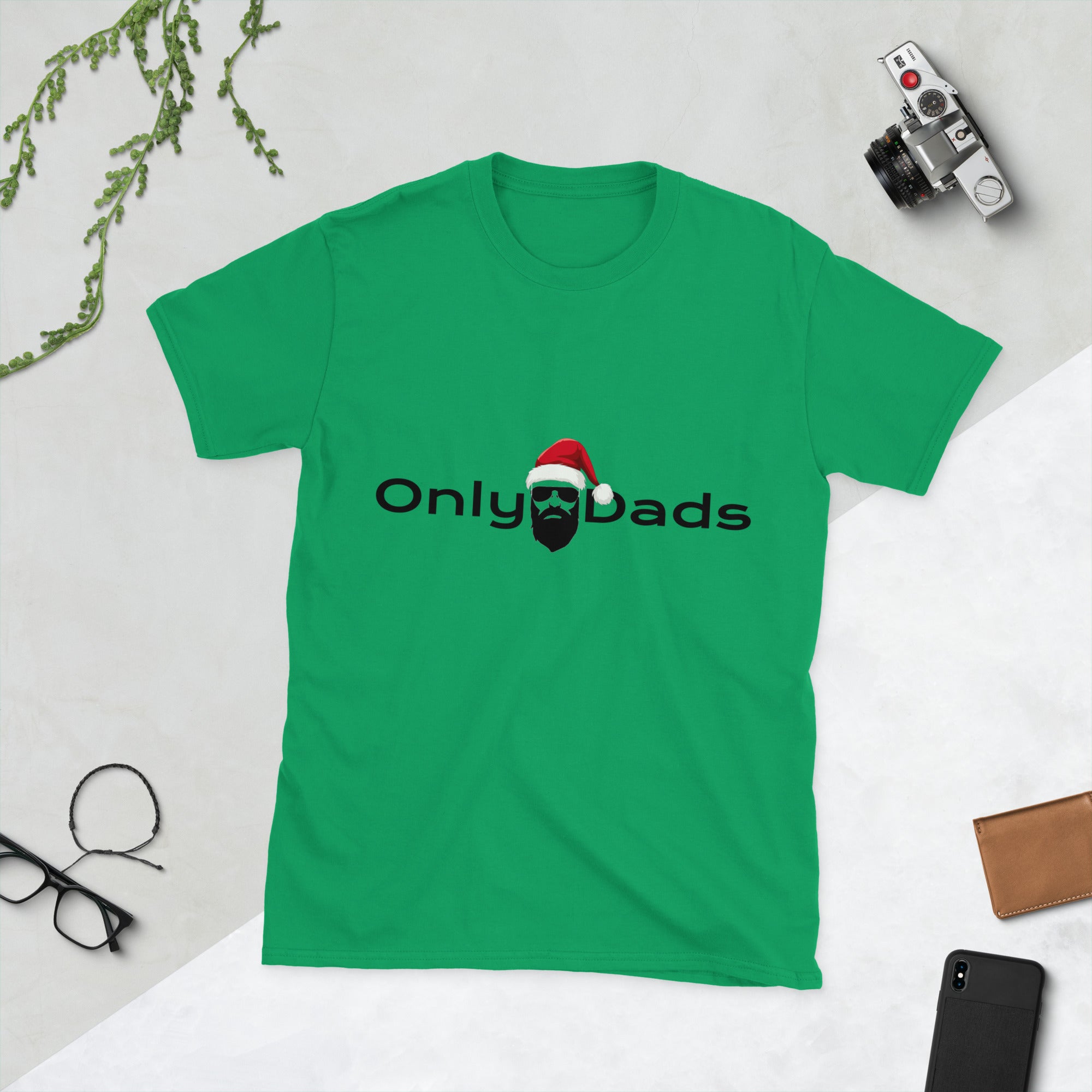 Only Dads Santa Logo- T-shirt – funny dad shirt and mens graphic tee from Only Dads USA
