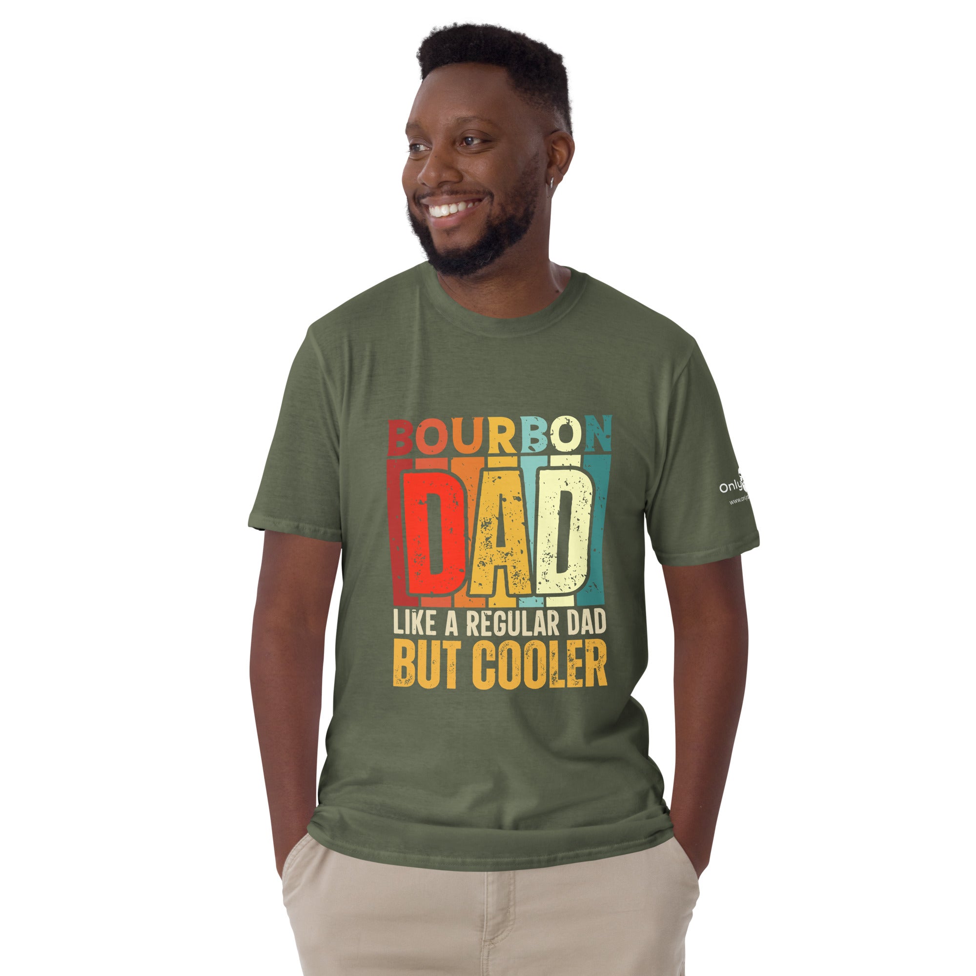 Bourbon Dad, But Cooler - Only Dads T-shirt – funny dad shirt and mens graphic tee from Only Dads USA