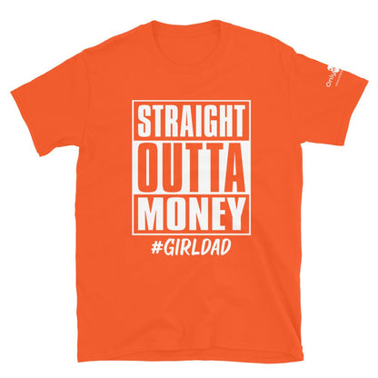 Straight Outta Money - Only Dads T-shirt – funny dad shirt and mens graphic tee from Only Dads USA