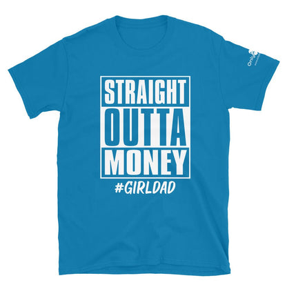 Straight Outta Money - Only Dads T-shirt – funny dad shirt and mens graphic tee from Only Dads USA