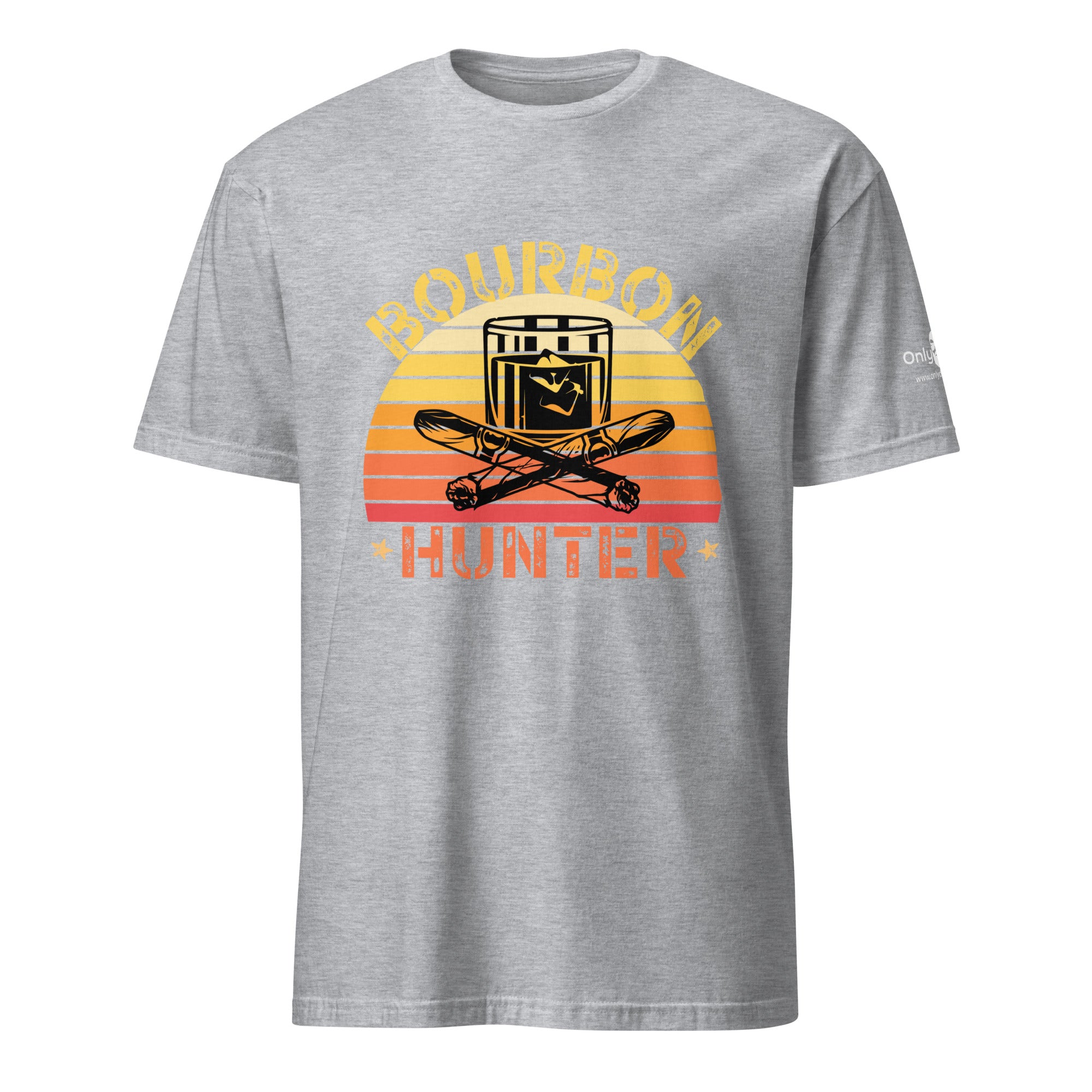 Bourbon Hunter 2- Only Dads -T-shirt – funny dad shirt and mens graphic tee from Only Dads USA