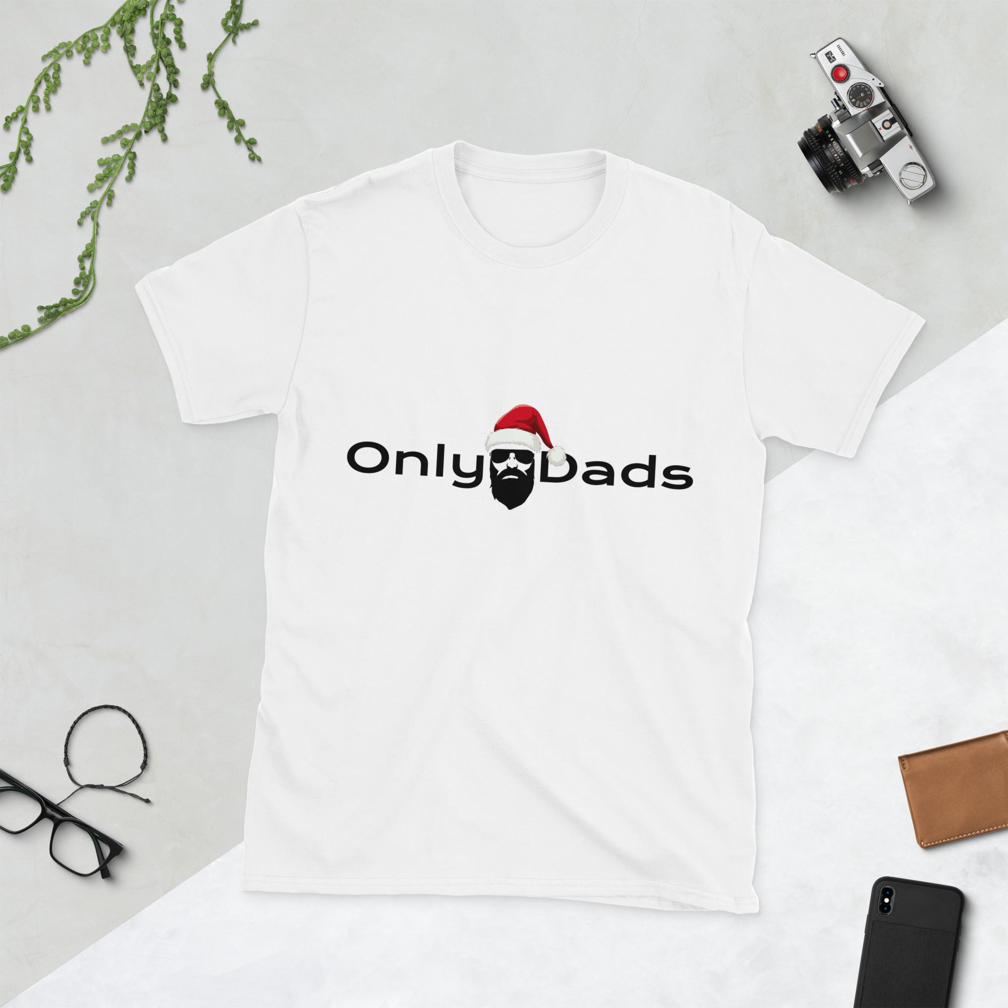 Only Dads Santa Logo- T-shirt – funny dad shirt and mens graphic tee from Only Dads USA