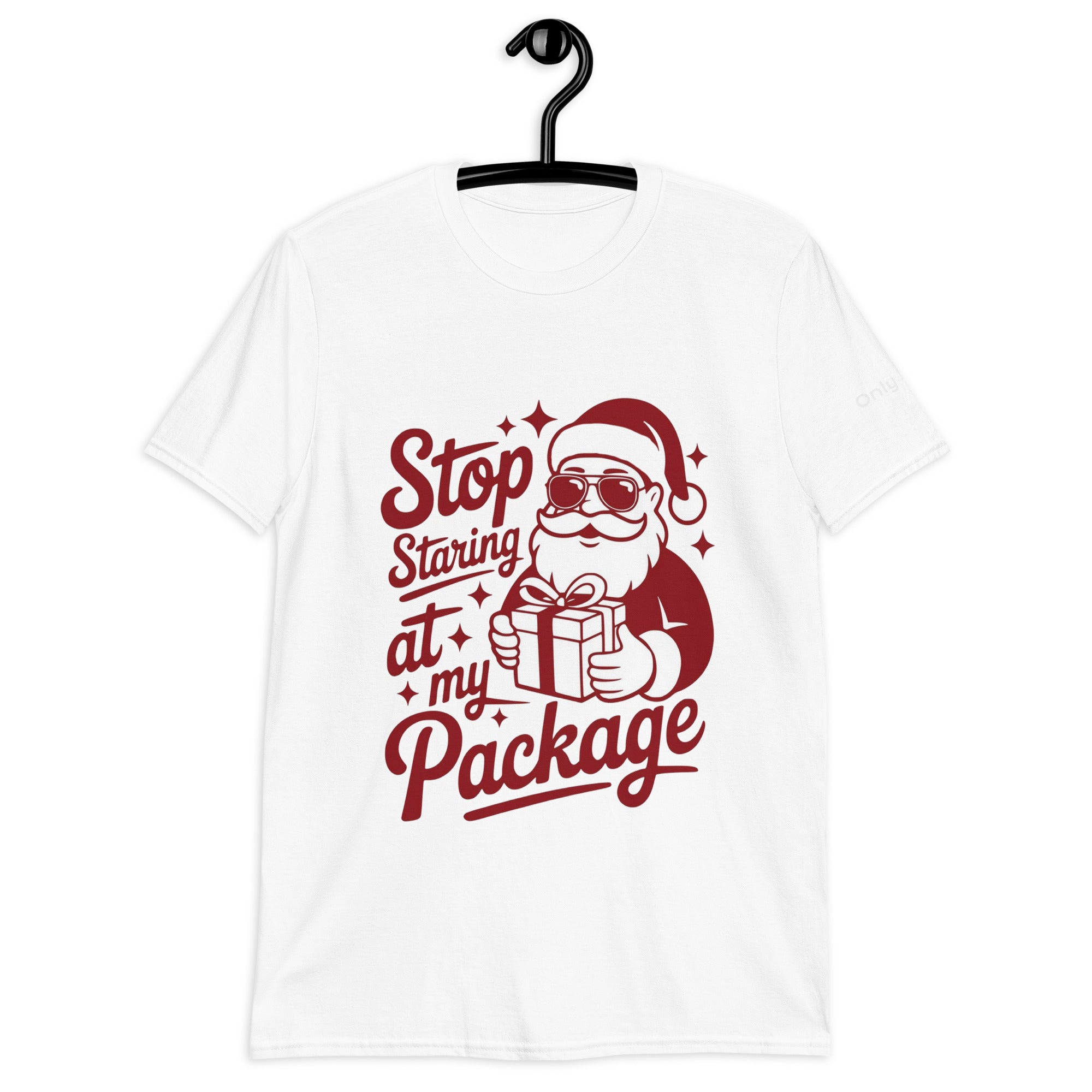 Only Dads – “Stop Staring at My Package” T-Shirt – funny dad shirt and mens graphic tee from Only Dads USA