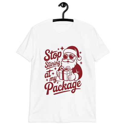 Only Dads – “Stop Staring at My Package” T-Shirt – funny dad shirt and mens graphic tee from Only Dads USA