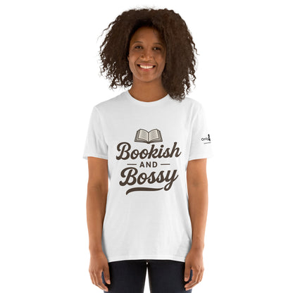 Bookish & Bossy – Only Dads T-Shirt – funny dad shirt and mens graphic tee from Only Dads USA