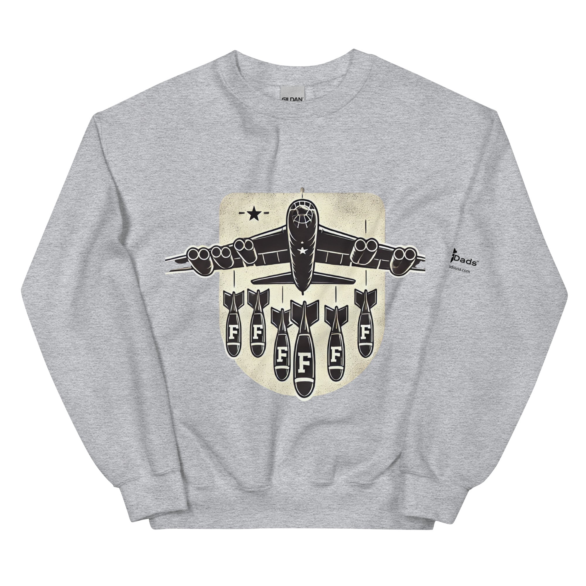 Only Dads - Droppin' F-Bombs - Crew Neck Sweatshirt – funny dad sweatshirt from Only Dads USA